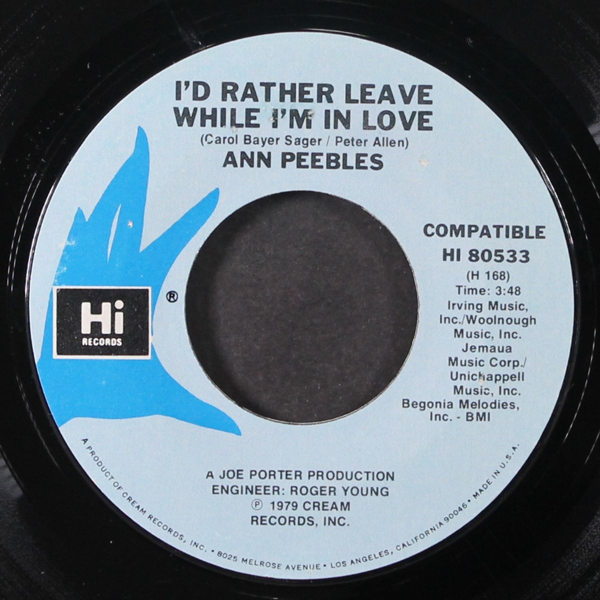 heartaches / i'd rather leave while i'm in love by ANN PEEBLES