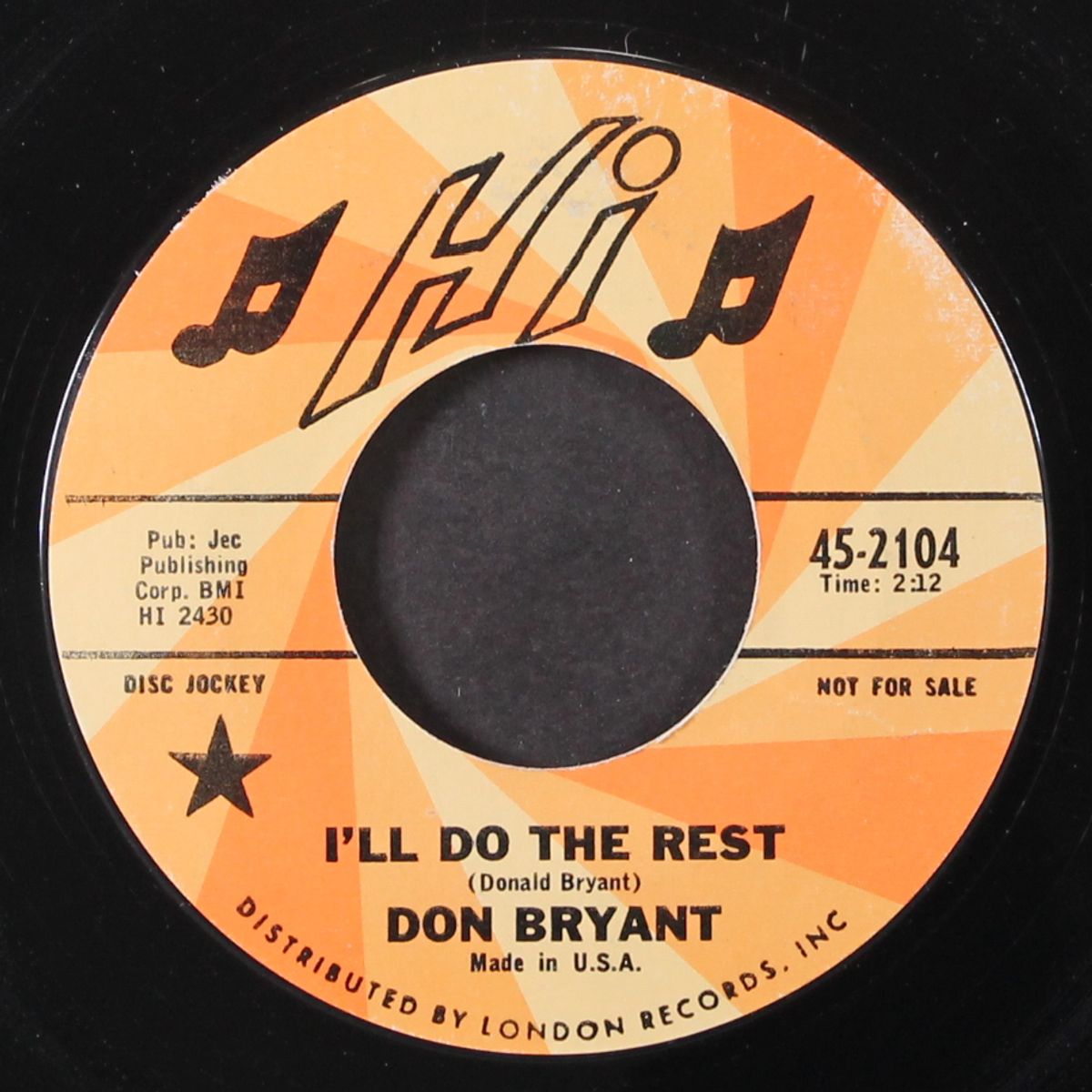 i'll do the rest by DON BRYANT