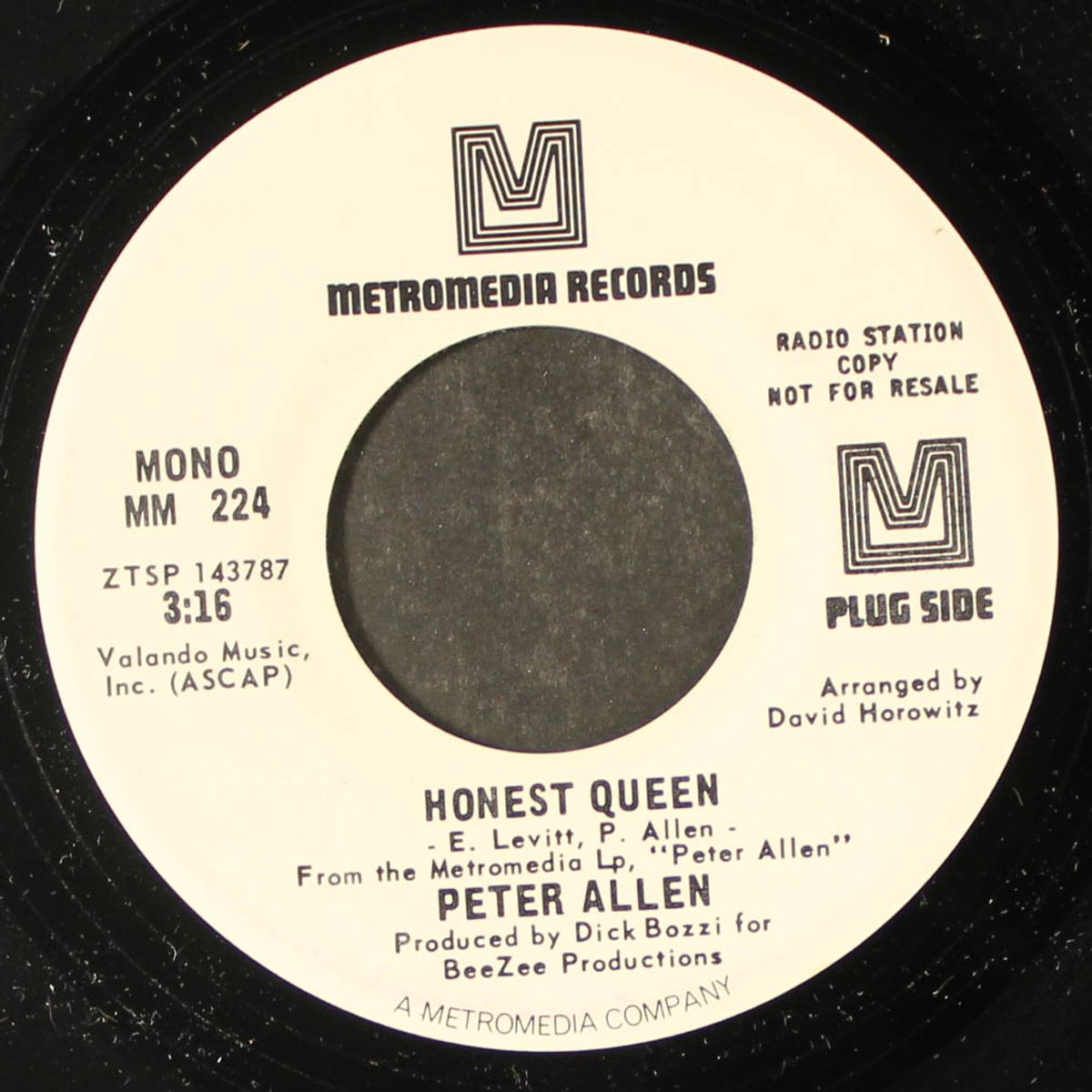 honest queen / mono by PETER ALLEN