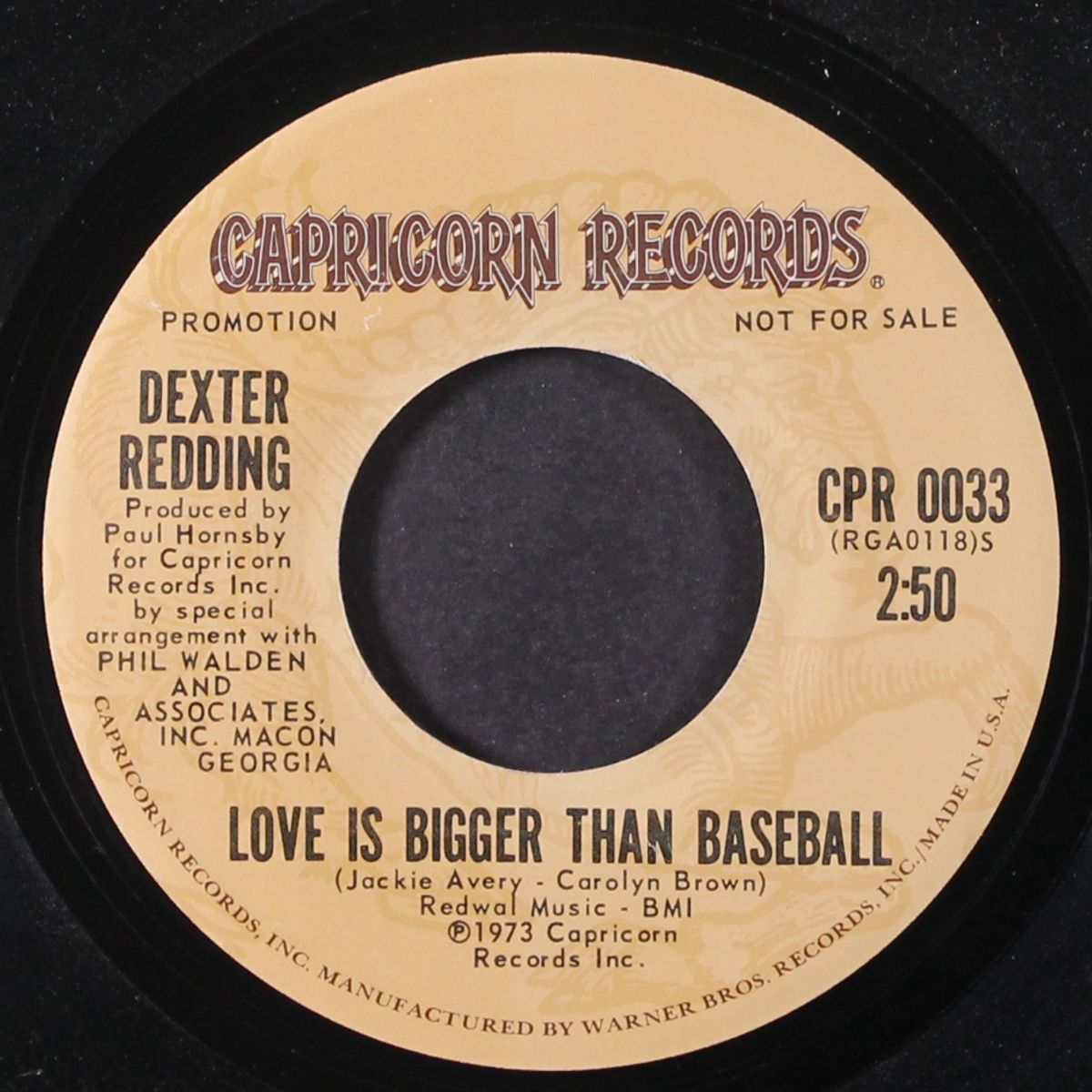 love is bigger than baseball / god bless by DEXTER REDDING