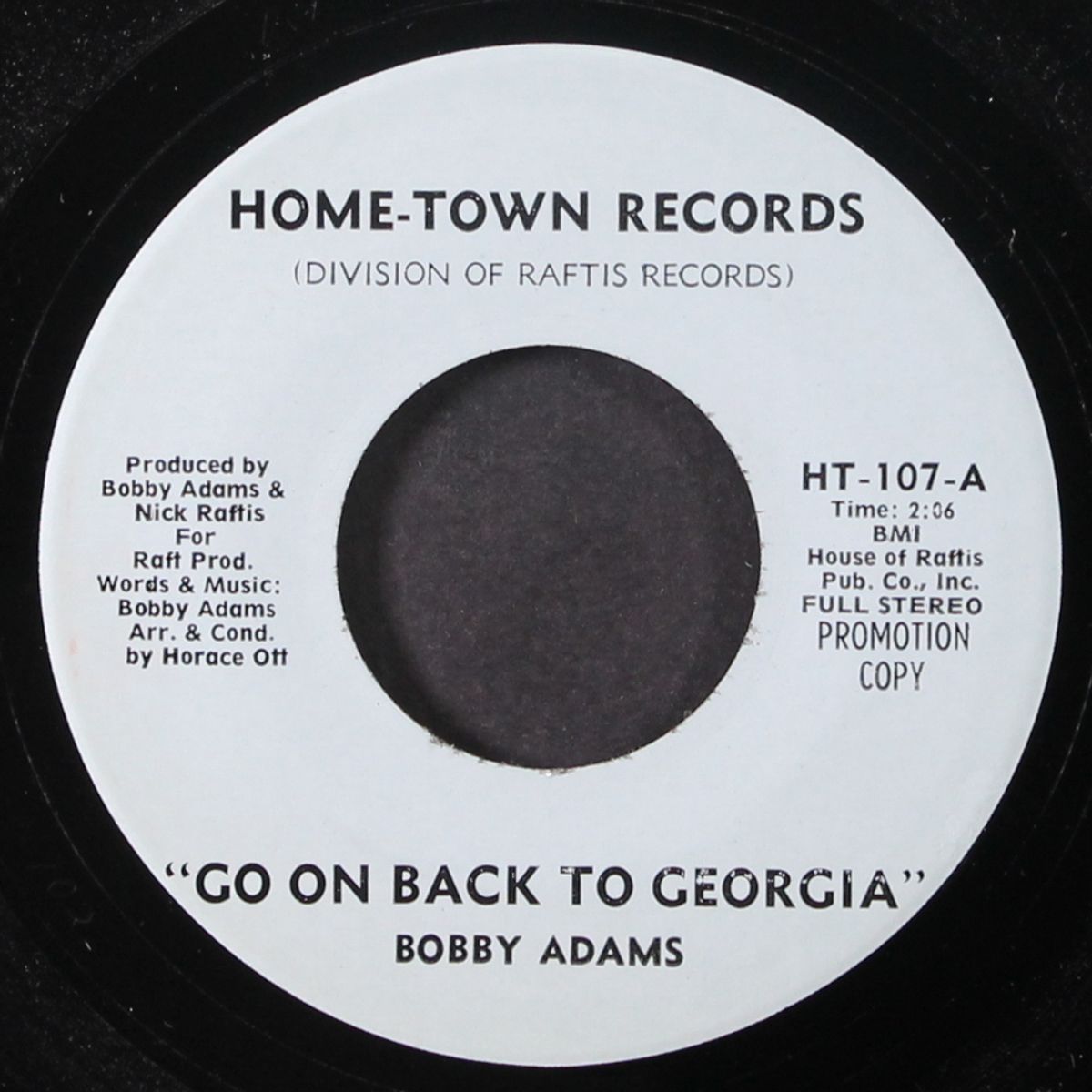 go on back to georgia / same by BOBBY ADAMS