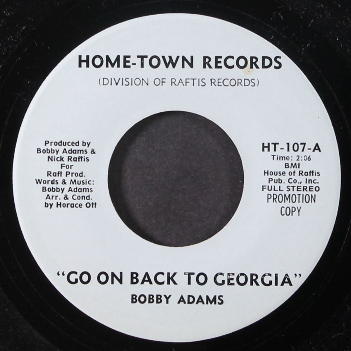 go on back to georgia / same by BOBBY ADAMS