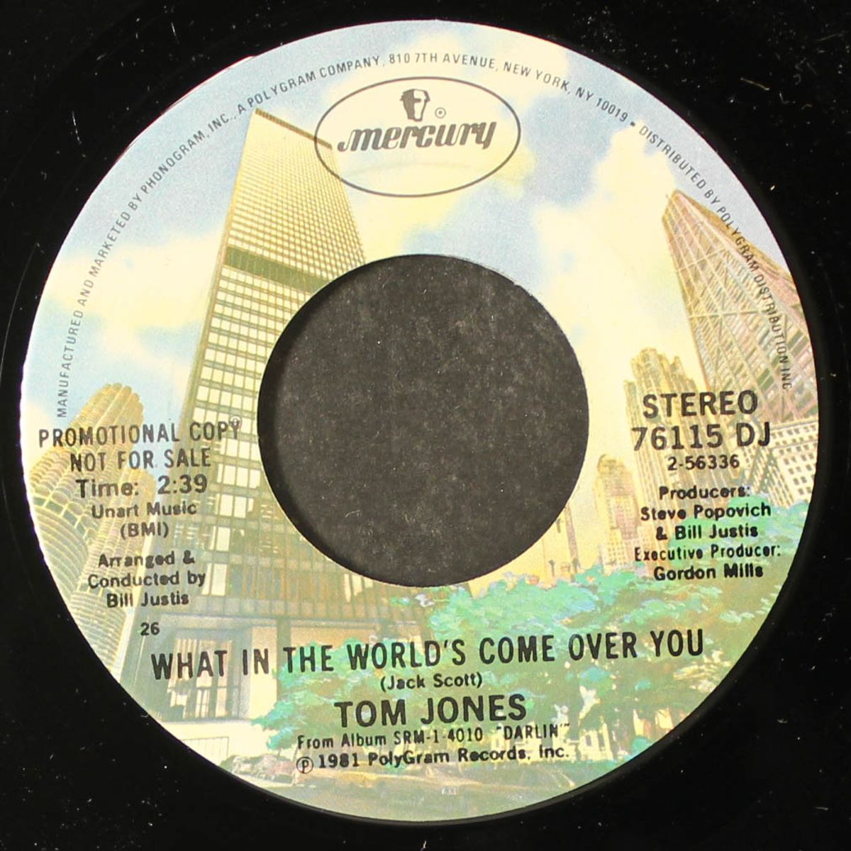 what in the world's come over you by TOM JONES