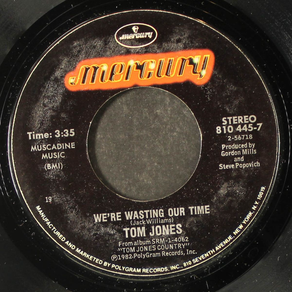 we're wasting our time by TOM JONES