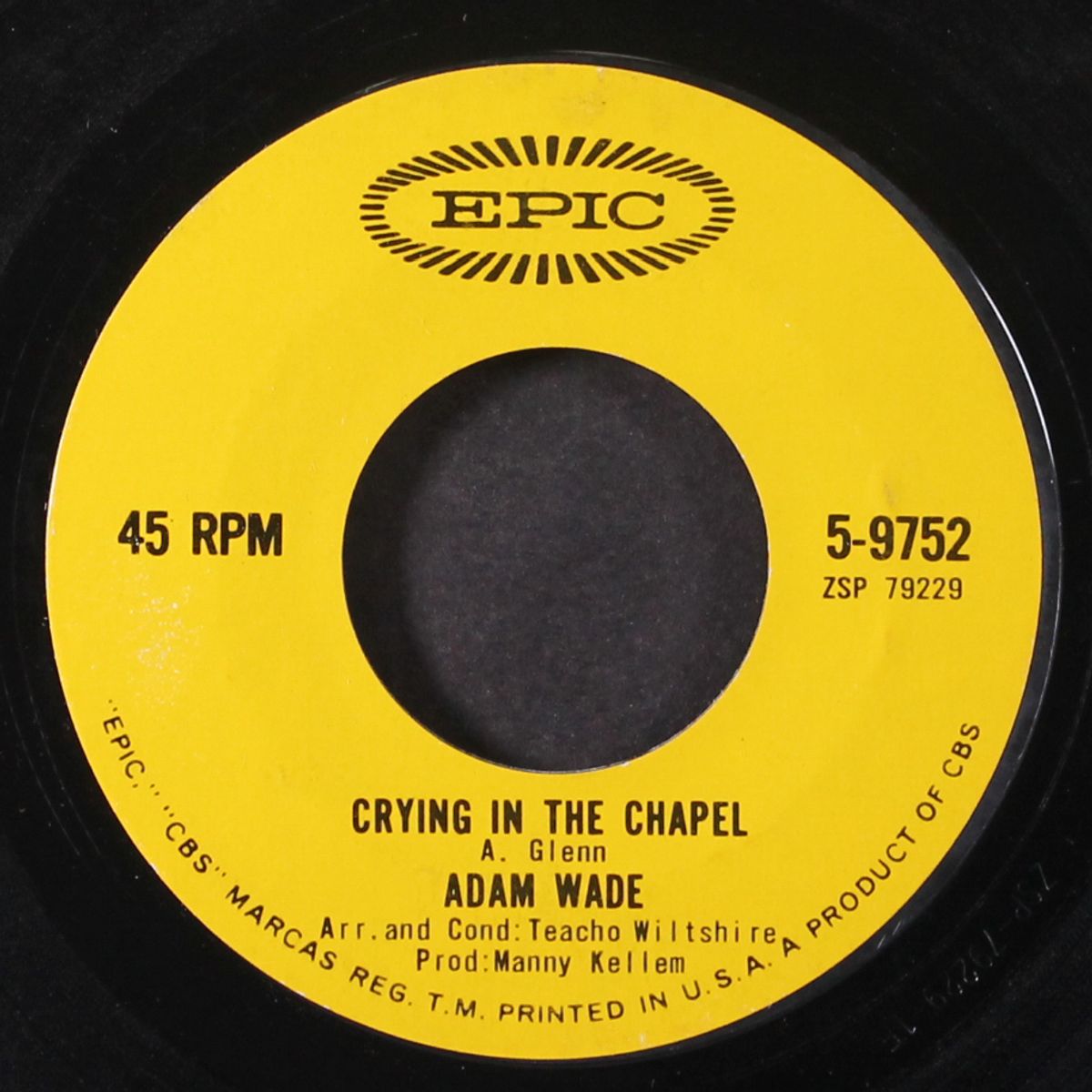 broken hearted stranger / crying in the chapel by ADAM WADE