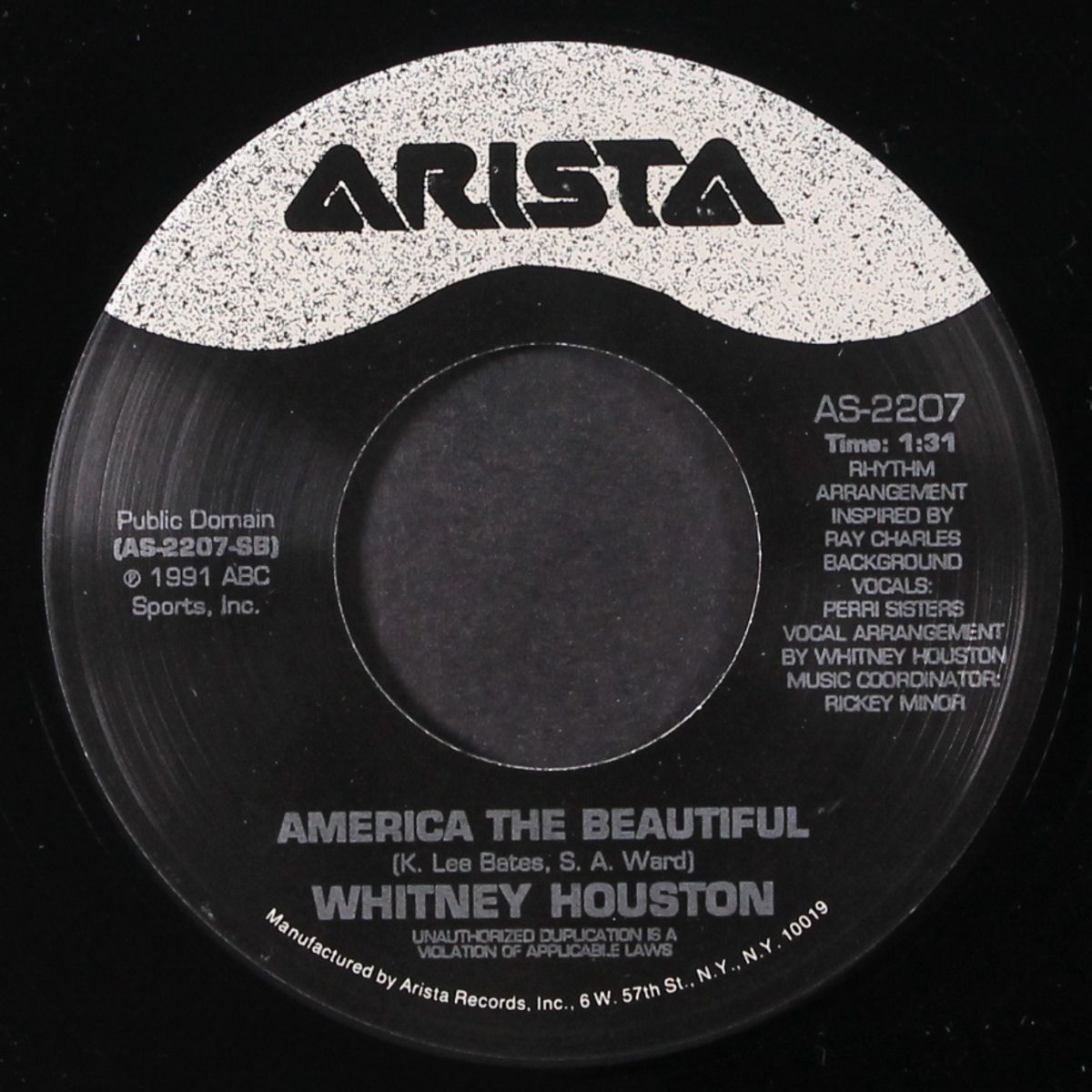 the star spangled banner / america the beautifiul by WHITNEY HOUSTON