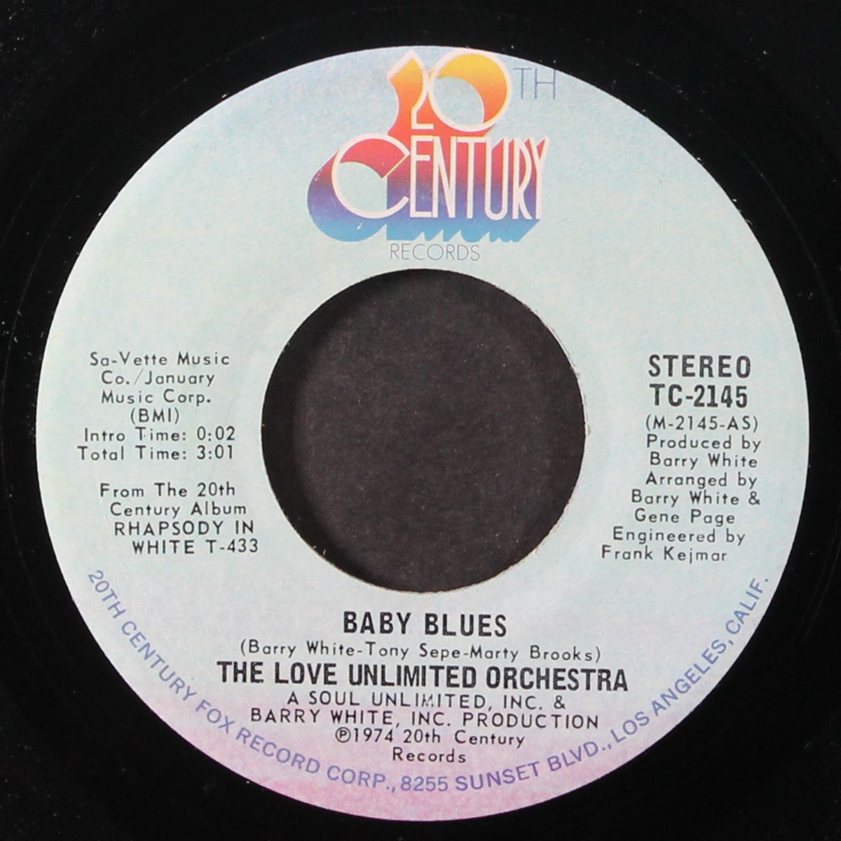 baby blues / what a groove by LOVE UNLIMITED ORCHESTRA