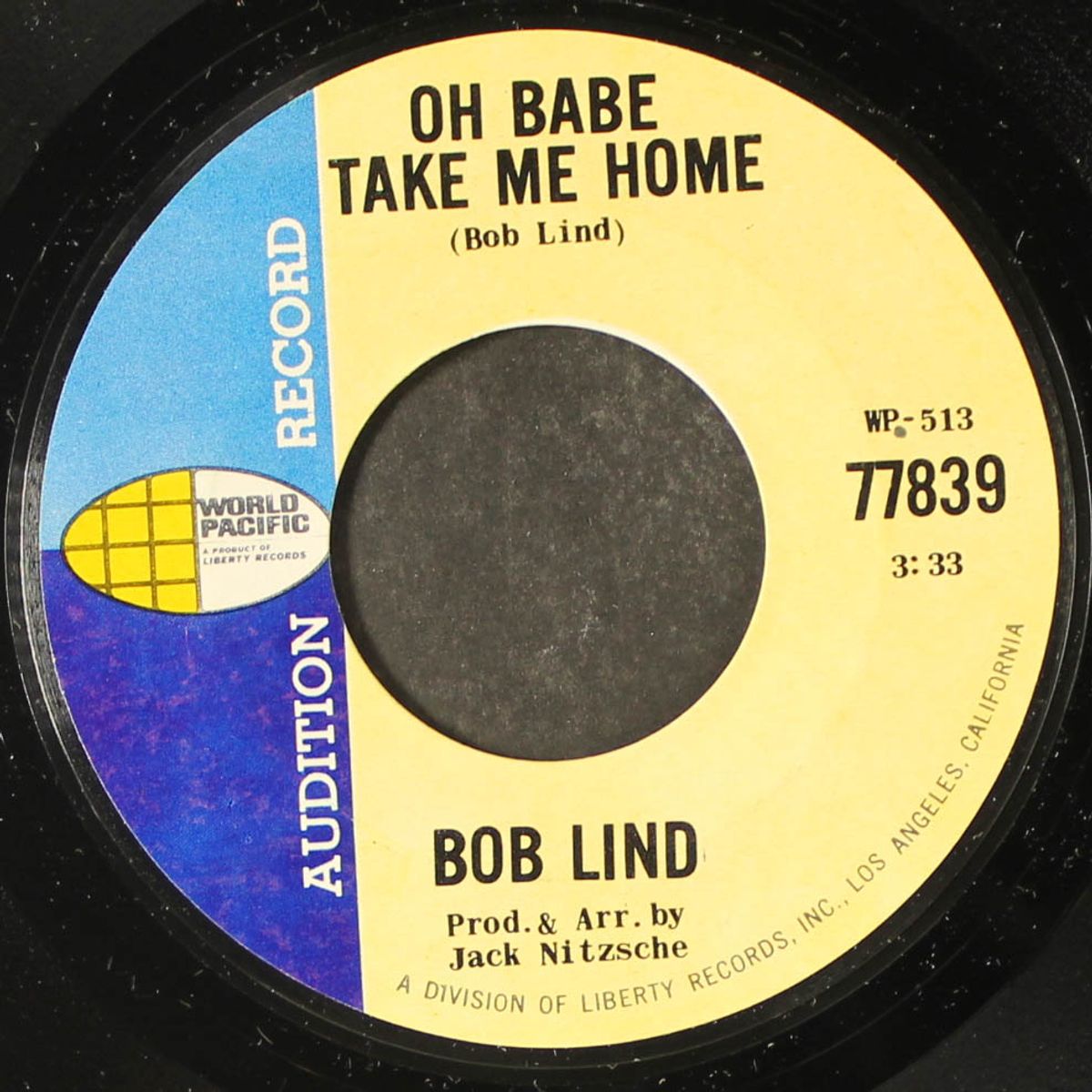 san francisco woman / oh babe take me home by BOB LIND