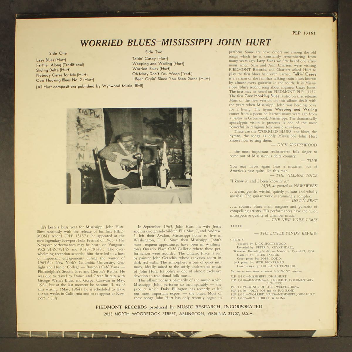 worried blues by MISSISSIPPI JOHN HURT