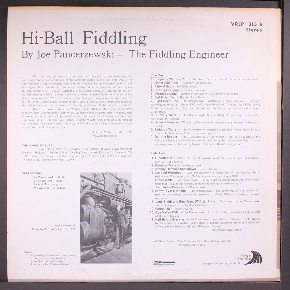 hi-ball fiddling by JOE PANCERZEWSKI
