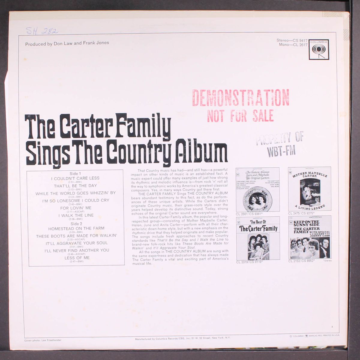 the country album by CARTER FAMILY