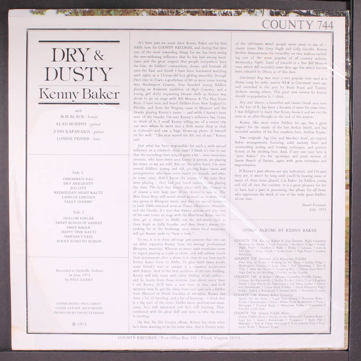 dry & dusty by KENNY BAKER