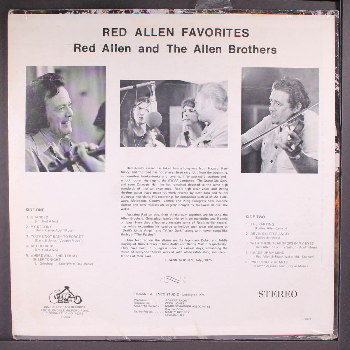 red allen favorites by RED ALLEN & ALLEN BROTHERS