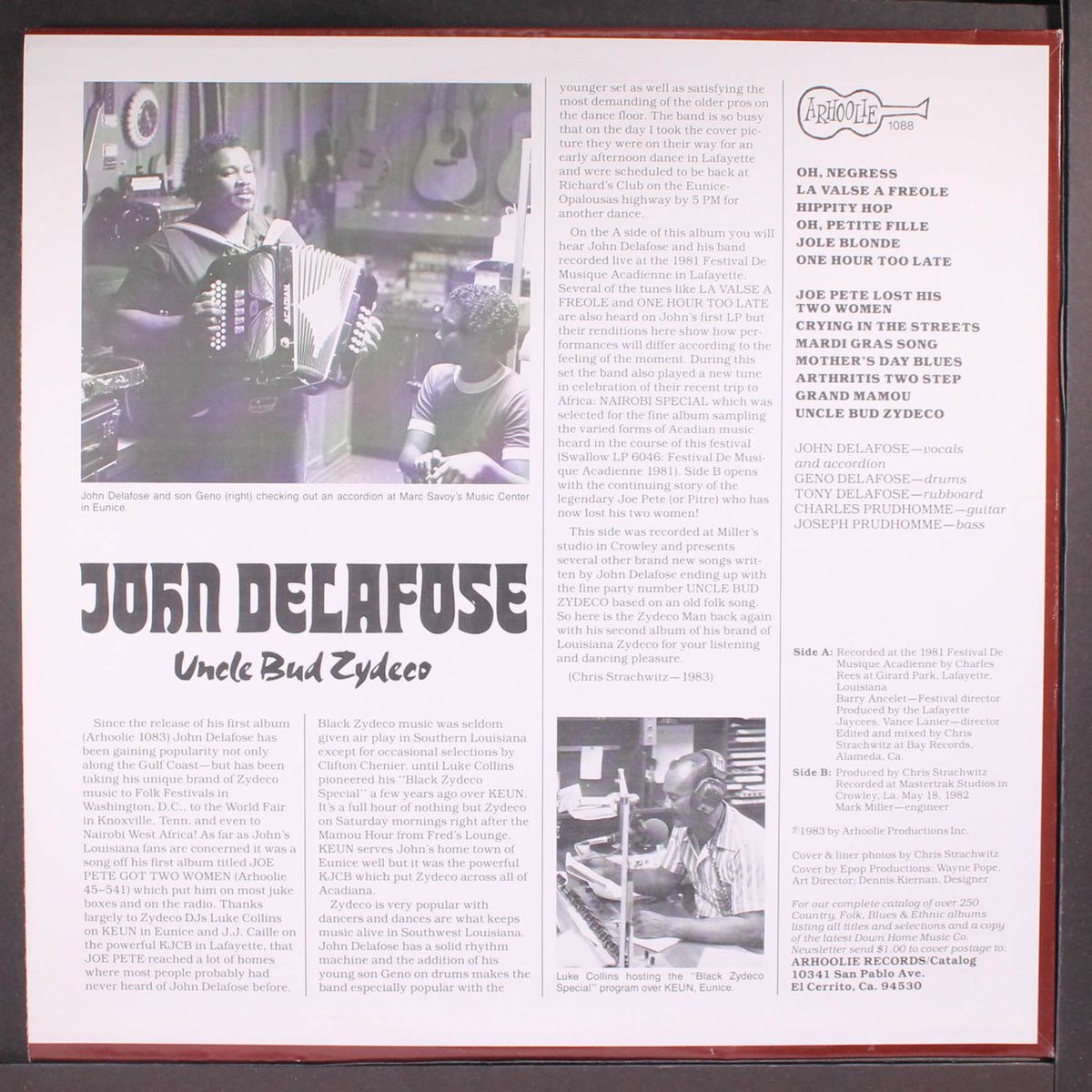 uncle bud zydeco by JOHN DELAFOSE