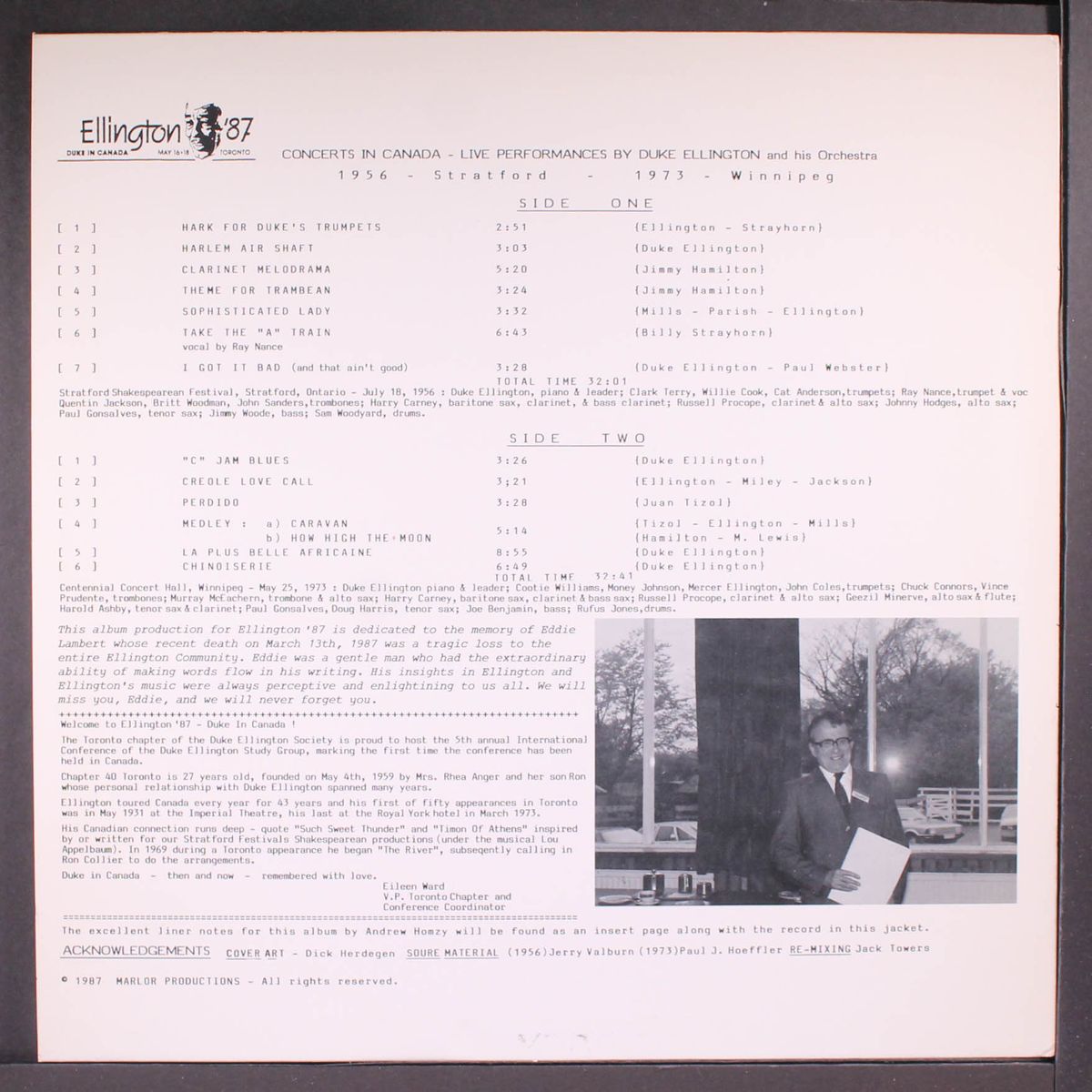 concerts in canada by DUKE ELLINGTON