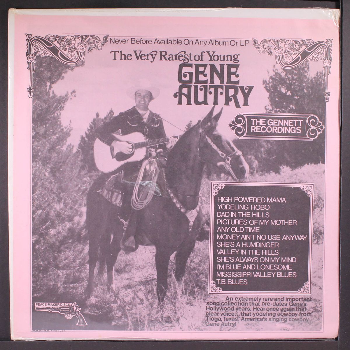 the very rarest of young gene autry by GENE AUTRY