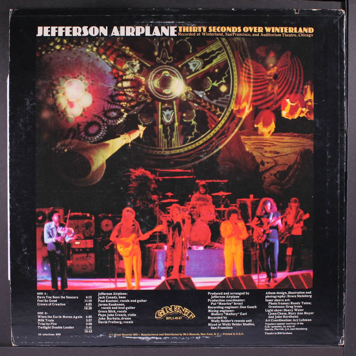 thirty seconds over winterland by JEFFERSON AIRPLANE