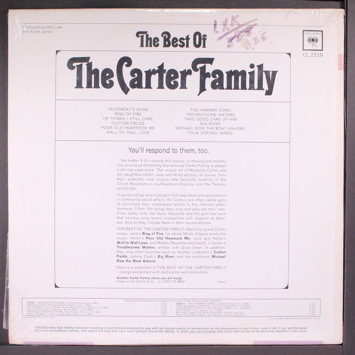 the best of by CARTER FAMILY