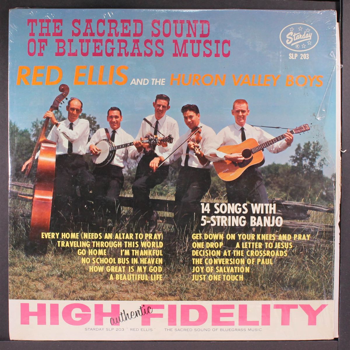 the sacred sound of bluegrass music by RED ELLIS & HURON VALLEY BOYS