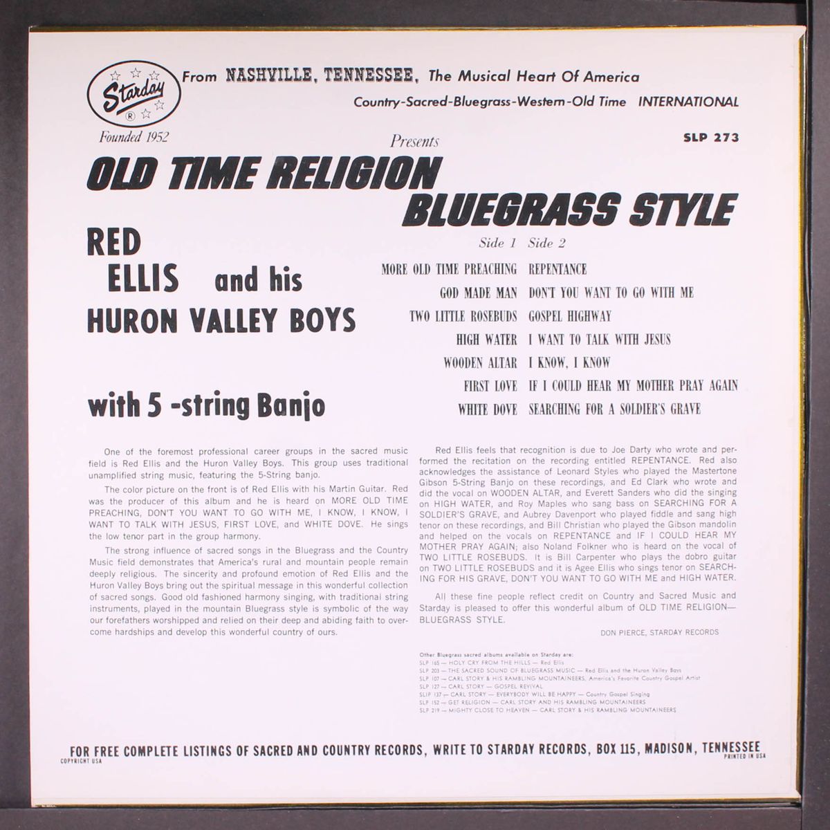 old time religion by RED ELLIS