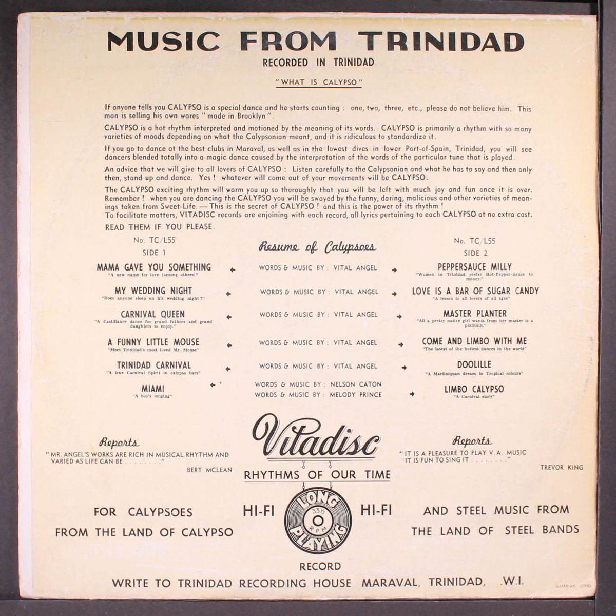 calypsoes from trinidad by MELODY PRINCE