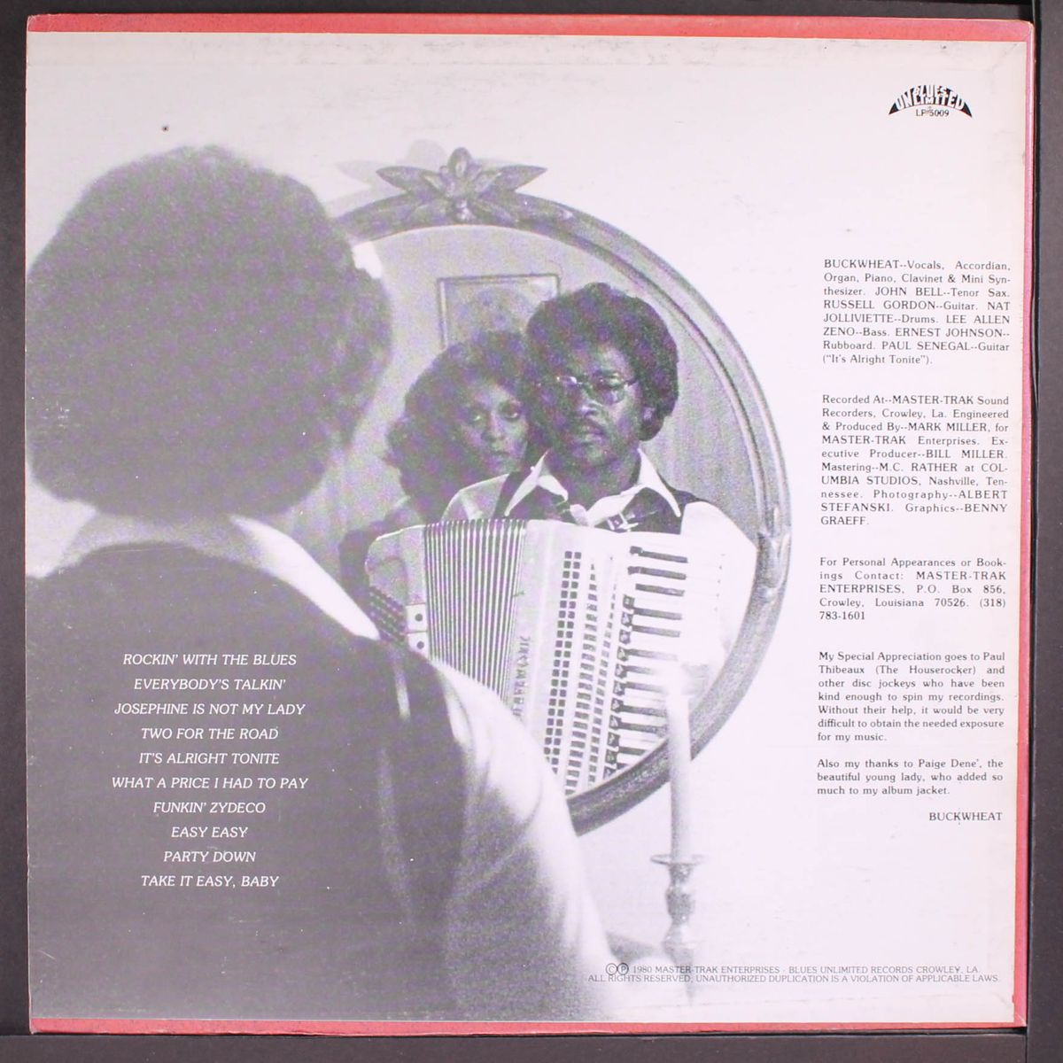 take it easy baby, ils sont partis by BUCKWHEAT ZYDECO