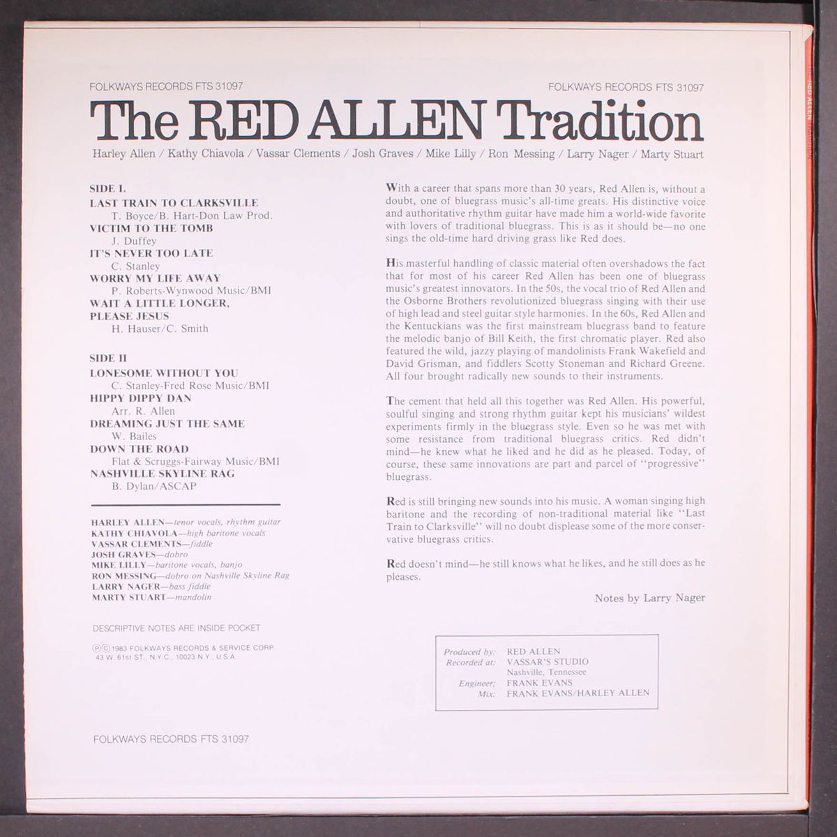 the red allen tradition by RED ALLEN