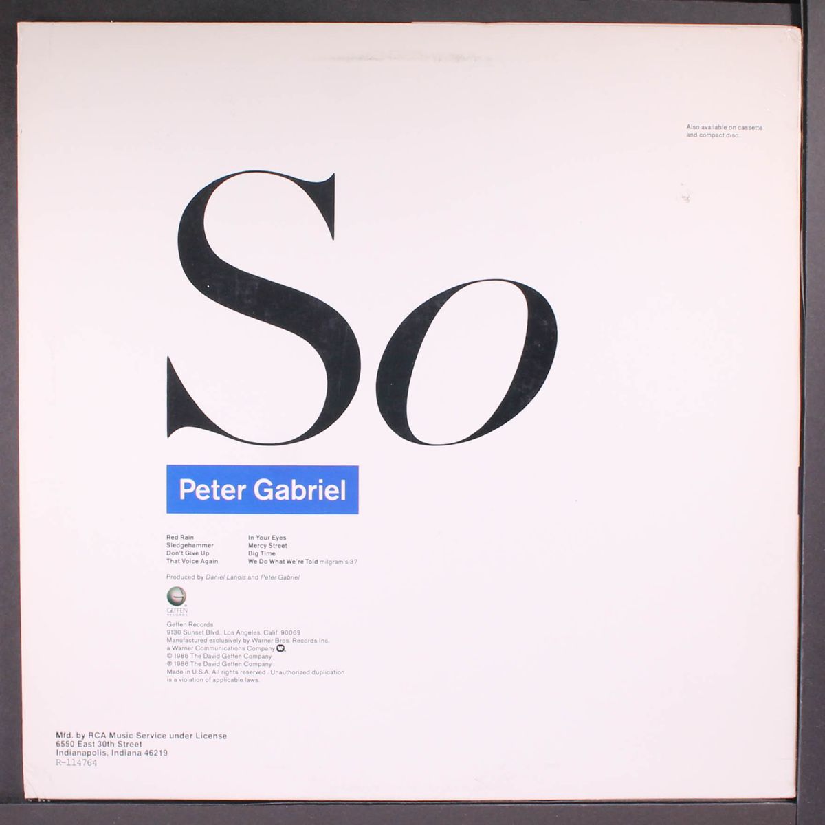 so by PETER GABRIEL
