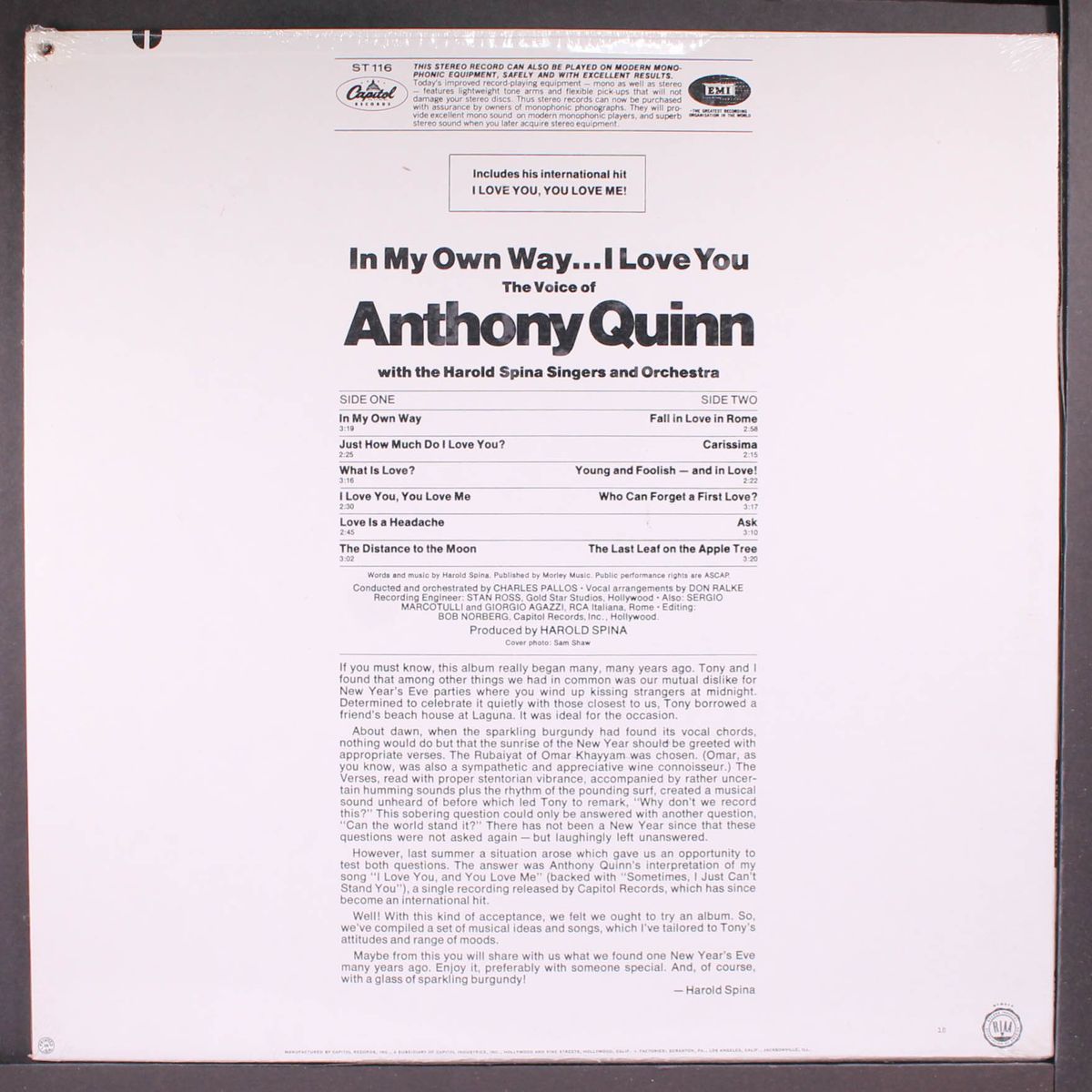 in my own way...i love you by ANTHONY QUINN