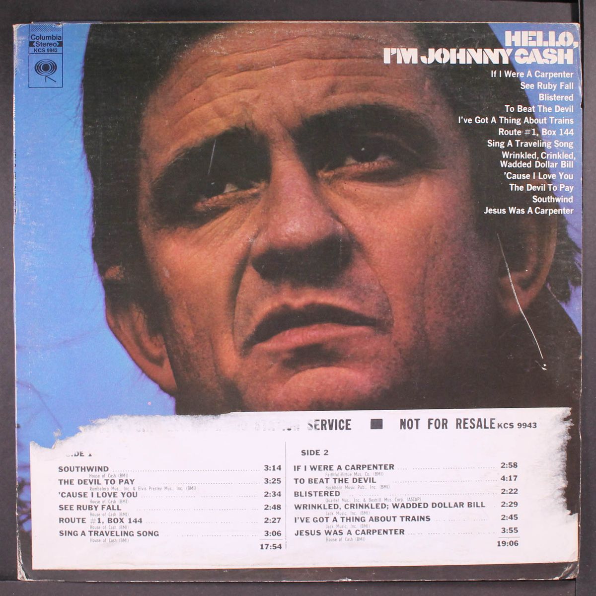 hello, i'm johnny cash by JOHNNY CASH