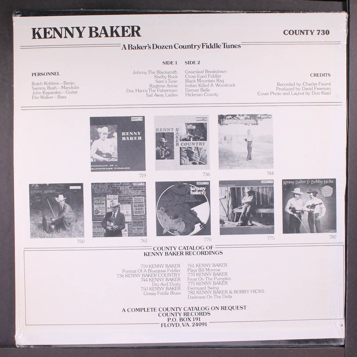 a baker's dozen by KENNY BAKER