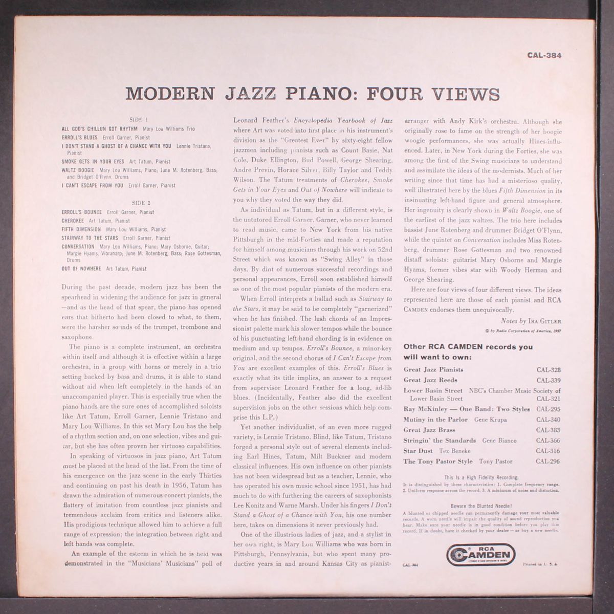modern jazz piano by VARIOUS
