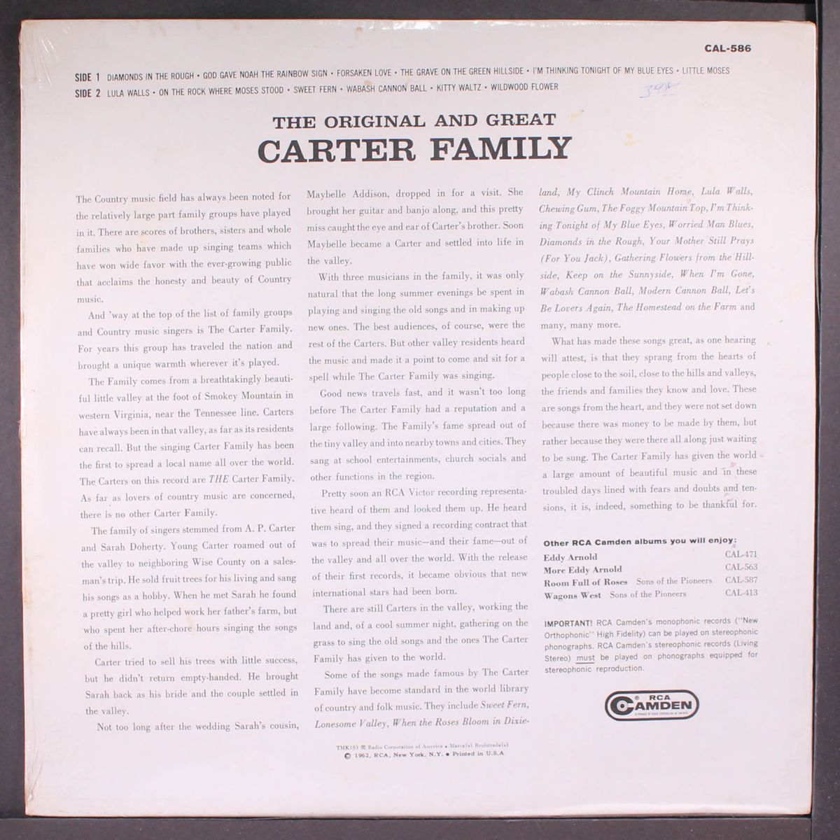 the original and great by CARTER FAMILY