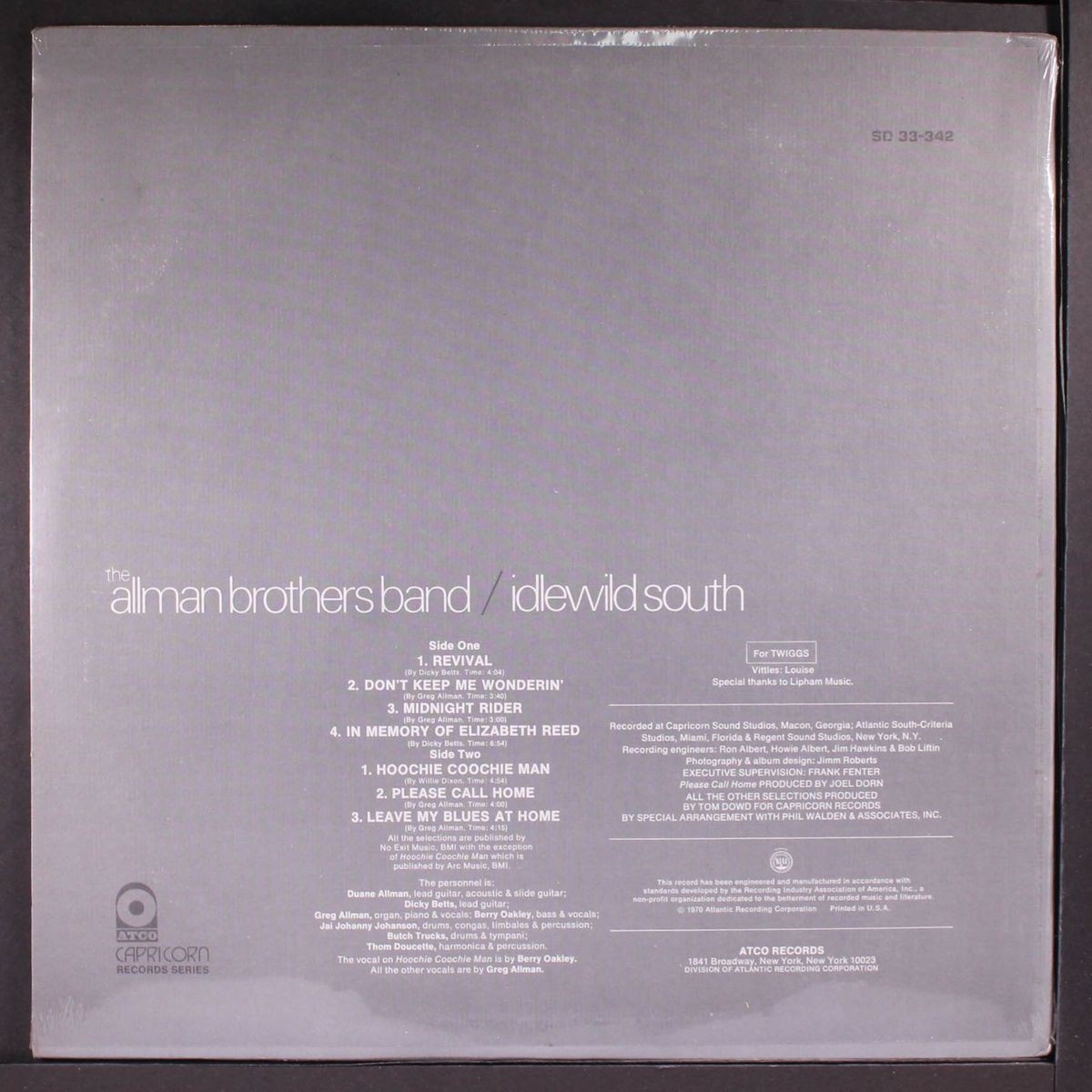 idlewild south by ALLMAN BROTHERS BAND