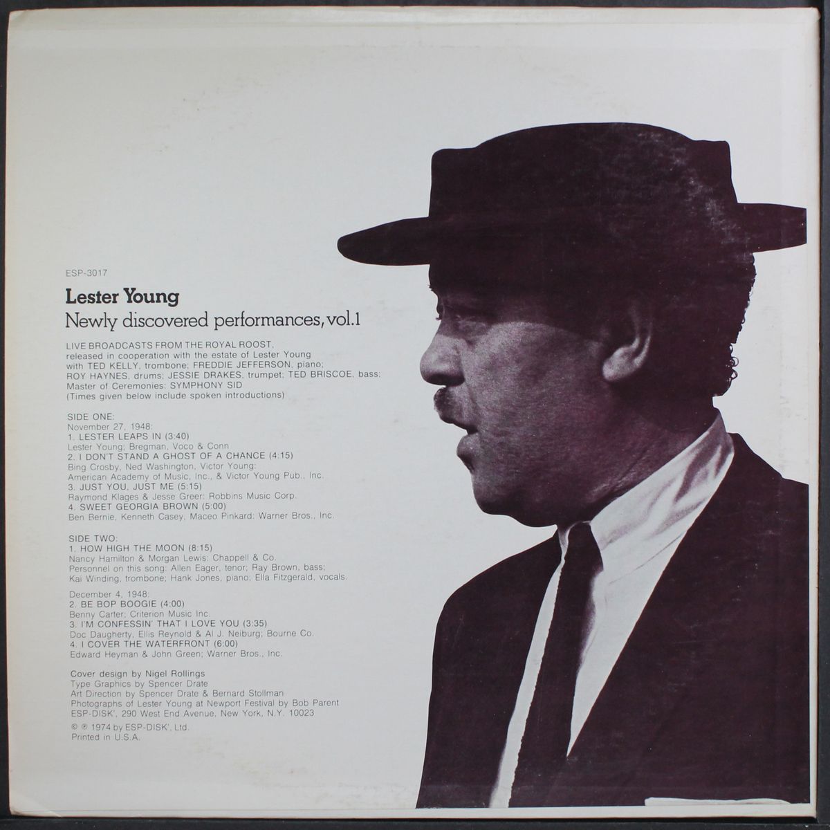 newly discovered performances, vol. 1 by LESTER YOUNG