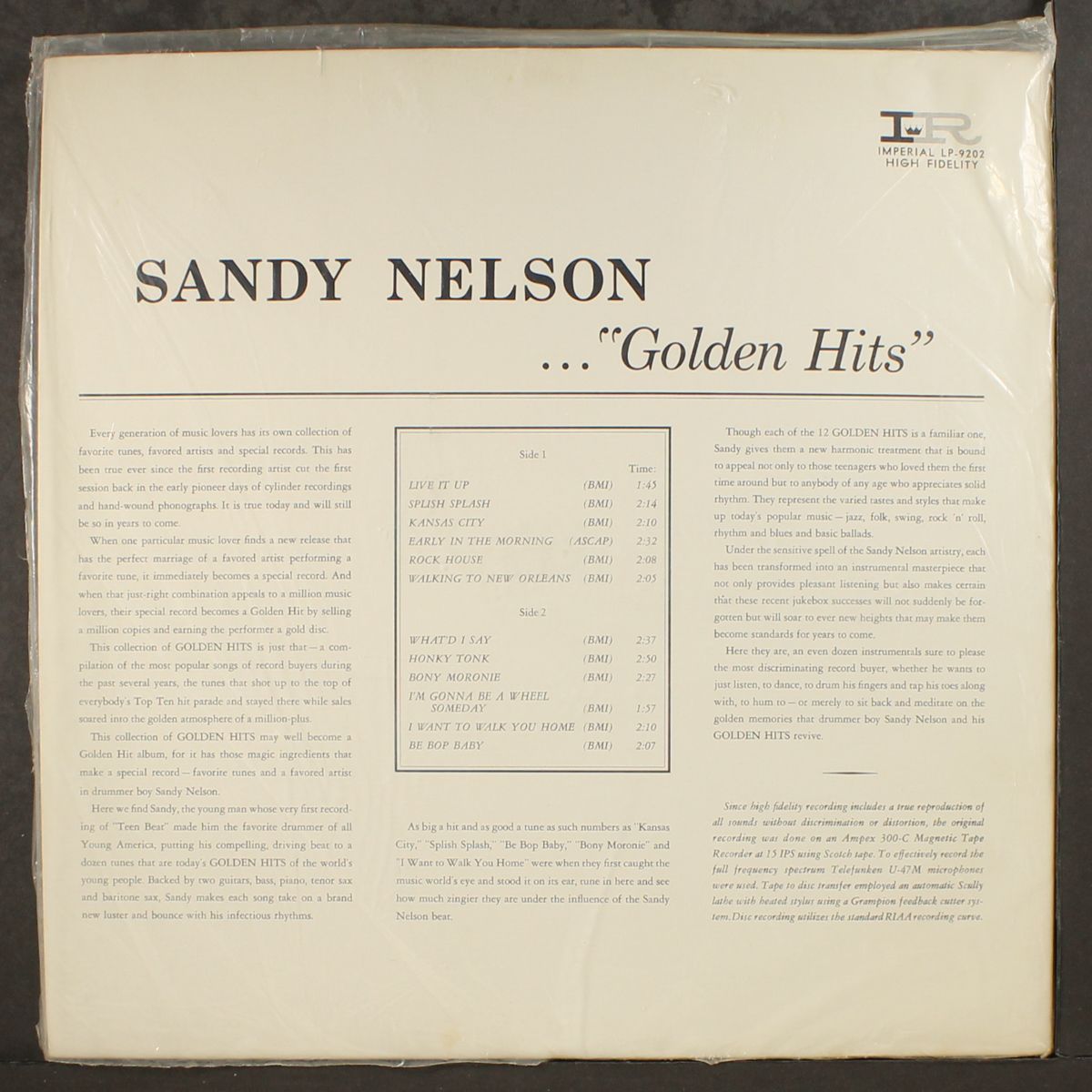 golden hits by SANDY NELSON