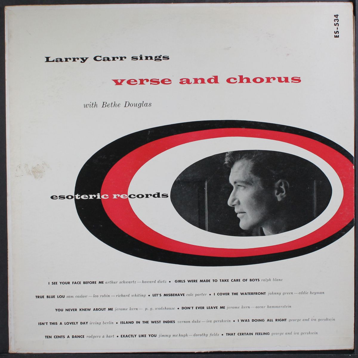 Sings Verse And Chorus by LARRY CARR | RBM