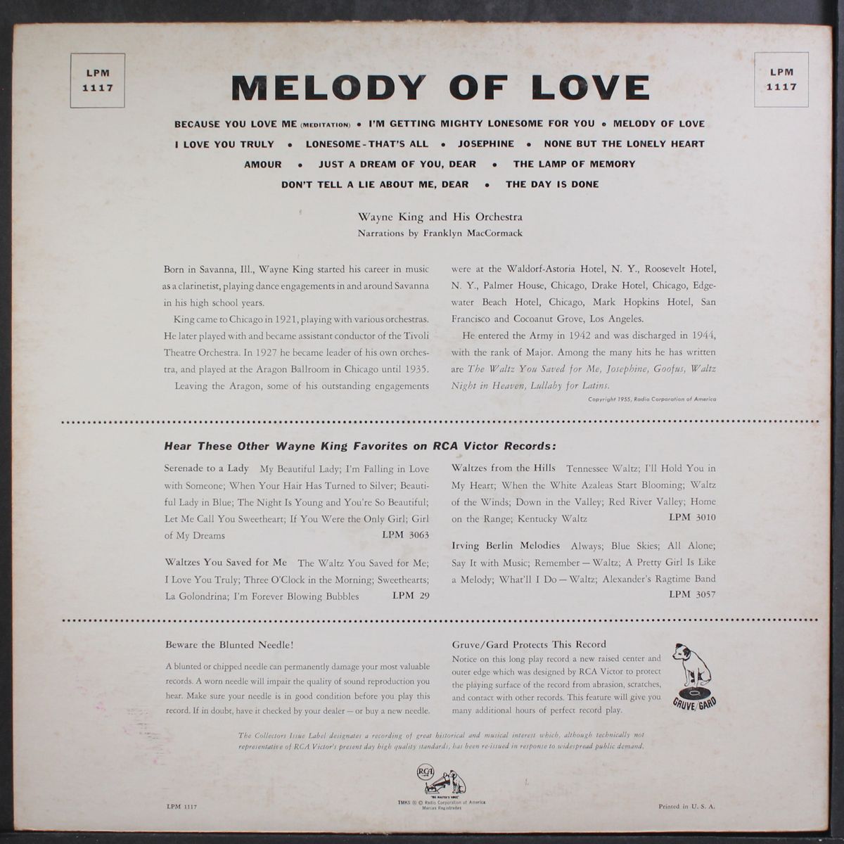 melody of love by WAYNE KING