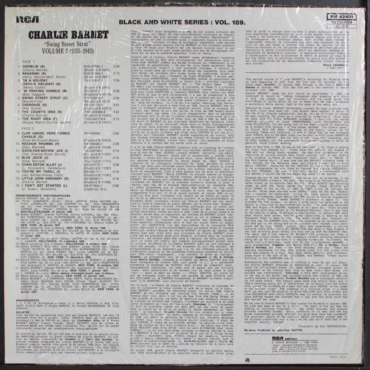 swing street strut, vol. 2: 1935-1942 by CHARLIE BARNET