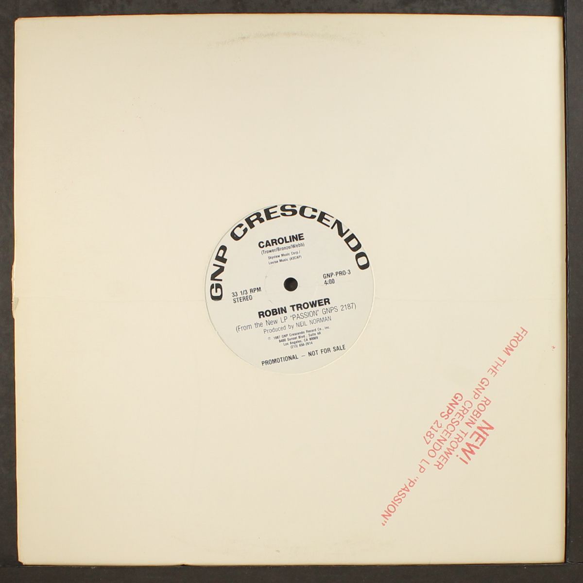 caroline / same by ROBIN TROWER