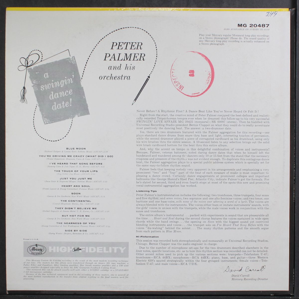 a swingin' dance date by PETER PALMER