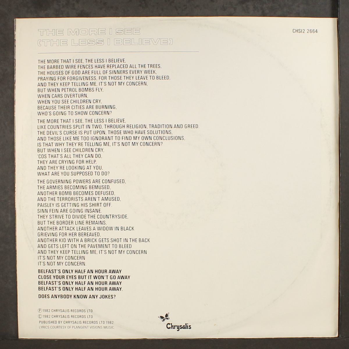 the more i see (the less i believe) by FUNBOY THREE