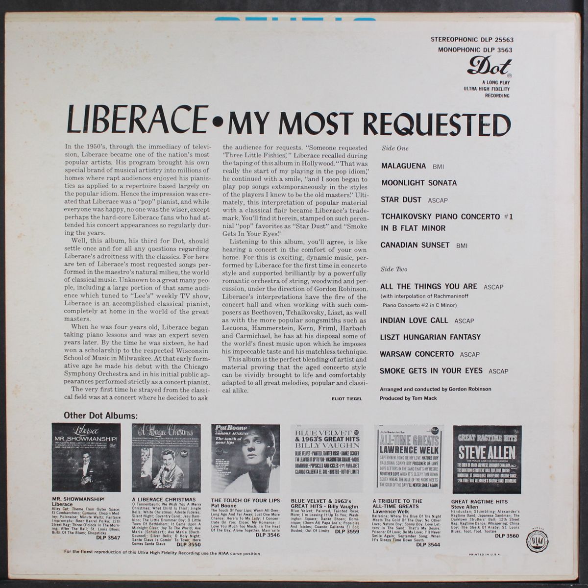 my most requested by LIBERACE