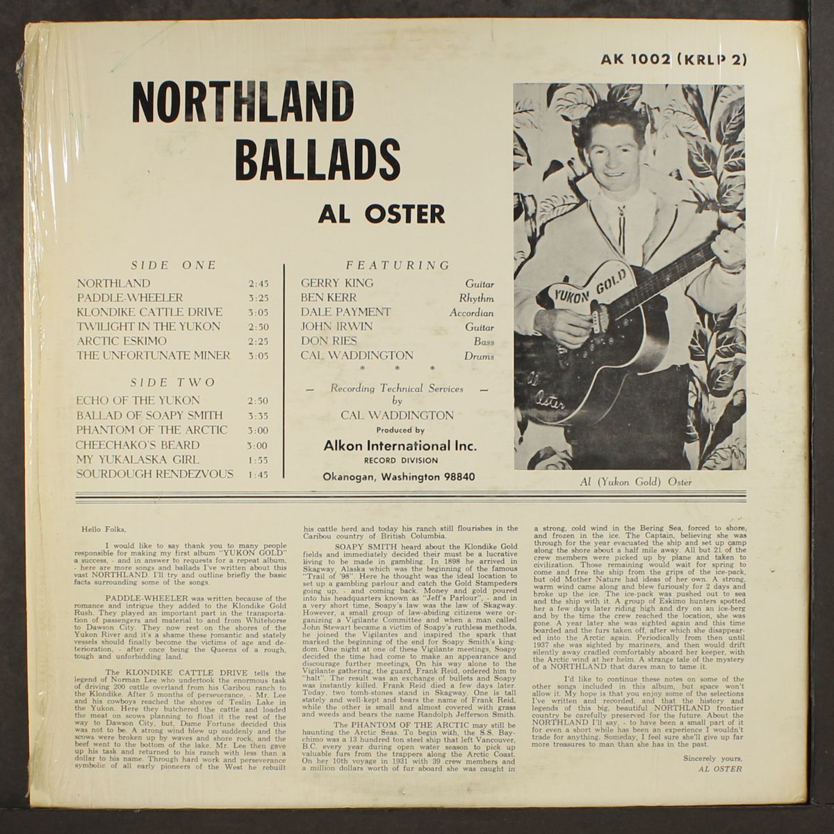 northland ballads by AL OSTER