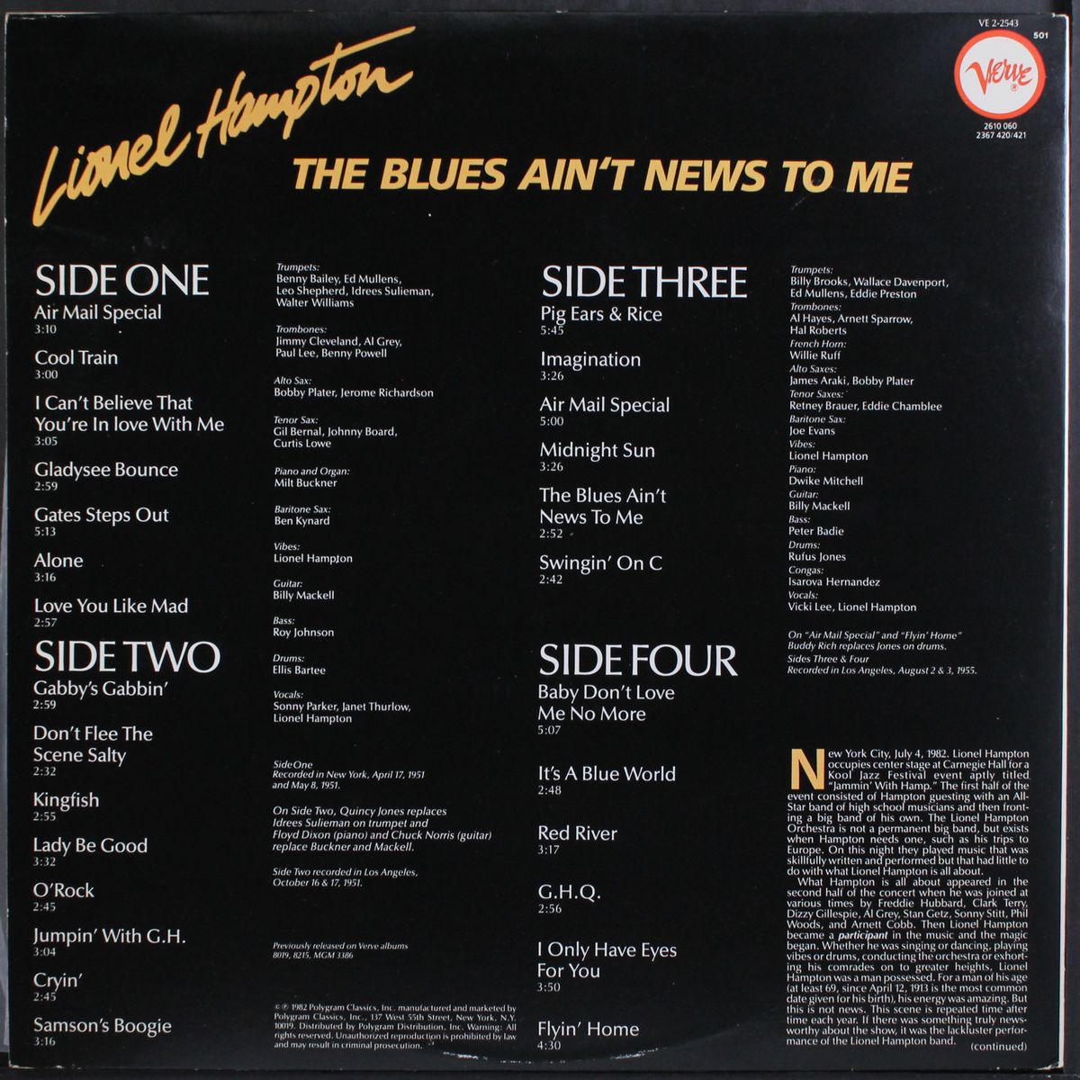 the blues ain't news to me by LIONEL HAMPTON
