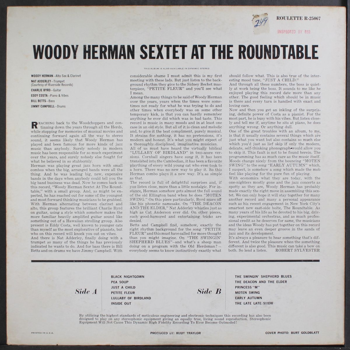 at the roundtable by WOODY HERMAN