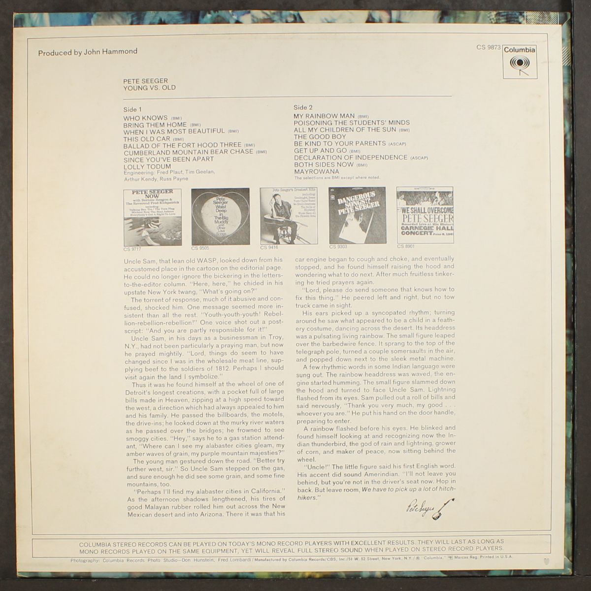 young vs. old by PETE SEEGER