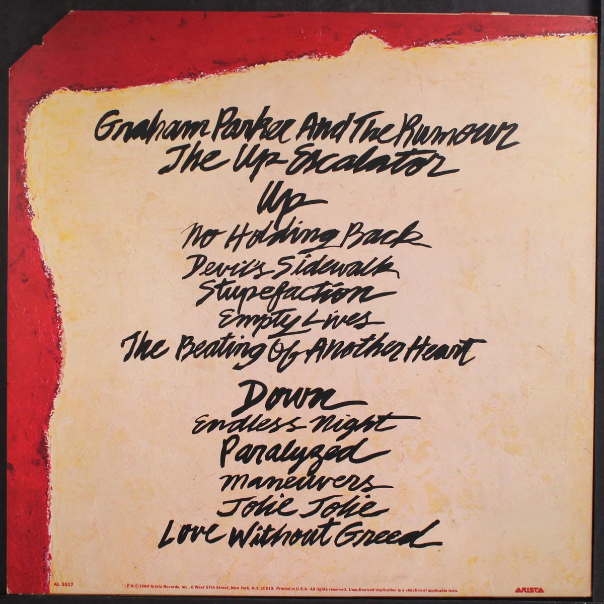 the up escalator by GRAHAM PARKER & RUMOUR