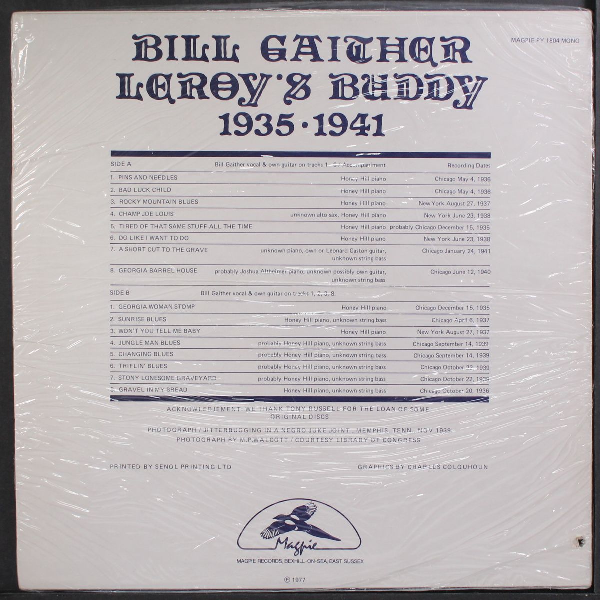 leroy's buddy by BILL GAITHER
