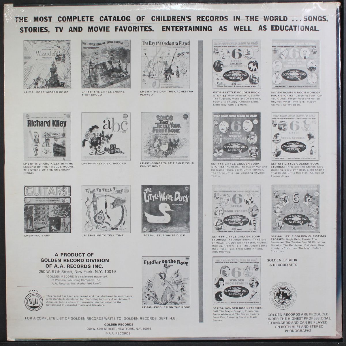 a golden treasury of fairy tales by MITCH MILLER